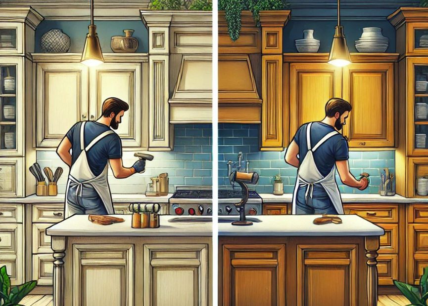 Cabinet Refinishing vs. Refacing: Which is Right for Your Kitchen?